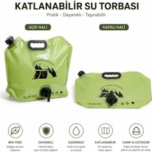Erdmsp 8l Taşınabilir ve Katlanabilir Su Deposu Katlanır Tasarım ile Yer Tasarrufu Sağlayın Kamp Trekking ve Seyahat Için Su Torbası
