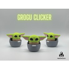 Mays 3D Studio 3D Baskı Clickerlı Mini Uzay Bebek Stres Oyuncağı Masaüstü Dekoratif Figür