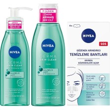Derma Skin Clear Sivilce Karşıtı Yüz Temizleme Jeli,tonik ve T-Bölgesi&siyah Nokta Temizleyici Bant