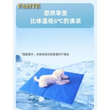 Munico 3 Adet Mavi Köpek Jel Soğutucu Minderi Kedi Köpek Yatağı Büyük Boy Keyifli Katlanabilir 50X65 cm