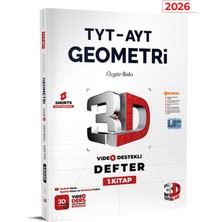 3D Yayınları Tyt - Ayt Geometri Video Destekli Defter 1. Kitap