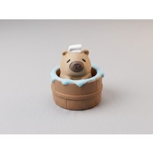 Mays 3D Studio 3D Baskı Clickerlı Küvet Ayıcık Stres Oyuncağı Dekoratif Mini Figür