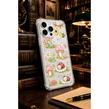 Powerfox Iphone 14 Pro Max Uyumlu Cute Mantarlar Baskılı Sevimli Telefon Kılıfı MK01A