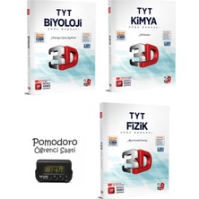 3D Yayınları Tyt Fizik-Kimya-Biyoloji Soru Bankaları Set Kronometre Hediyeli