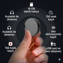 Sıcak Takip Casus Gizli Mini Ortam Ses Kayıt Cihazı