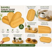Empressco Ea Home 1 Adet Bambu Oval Sunum ve Servis Tepsisi - Ahşap Tepsi - Yağdanlık Altlığı - Fiyatı, Yorumları