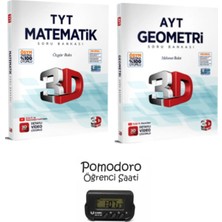 3D Yayınları Tyt Matematik + Ayt Geometri Soru Bankası Seti Kronometre Hediyeli