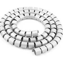 Empressco Kadan Enerji ve Güvenlik Sistemleri Spiral Kablo Kanalı Kablo Düzenleyici Toplayıcı Tutucu Beyaz 1 Metre - Fiyatı, Yorumları