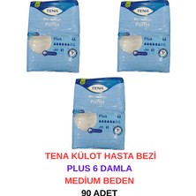 Tena Külot Hasta Bezi Plus 6 Damla Medium Beden - 90 Adet