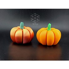 Mays 3D Studio 3D Baskı Clickerlı Balkabağı Fidget Oyuncak Cadılar Bayramı Dekoratif Oyuncak