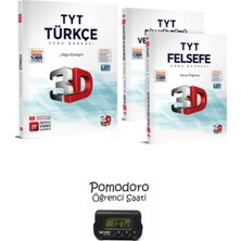 3D Yayınları Tyt Türkçe + Tyt Din-Felsefe Soru Bankası Seti Kronometre Hediyeli