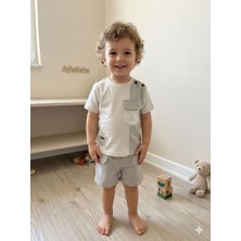 AYLAABEBE Erkek Şort T-Shirt Takım