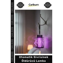 Carlburn Güçlü Elektrik Çarpma Akıllı Uv Işık Sessiz Şarjlı Taşınabilir Otomatik Sivrisinek Öldürücü Lamba