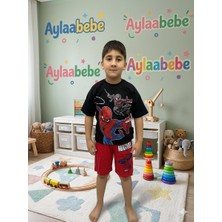 AYLAABEBE Örümcek Adam Desenli Erkek Takım