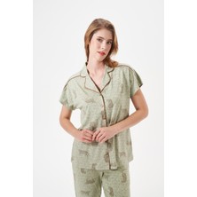 Pjs Kadın Düğmeli Pijama Takım 29046