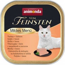 Erdo Ticaret Vom Feinsten Hindili ve Somonlu Kısırlaştırılmış Kedi Konservesi 100 gr