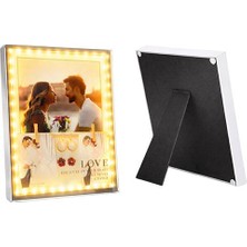 Sanal Bayim Dekoratif Işıklı Kristal Fotoğraf Çerçevesi 15X20
