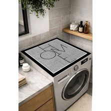 Empressco Nihai Ev Leke Tutmaz Kaymaz Yıkanabilir Jüt Görünümlü Çamaşır Makinesi Kurutma Makinesi Örtüsü & Matı 60X60CM - Fiyatı, Yorumları
