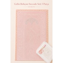 Hig Store Kalp Gelin Motifli Gelin Bohçası Hediyelik Çeyizlik Gelin Seccade / Seccade Seti 3 Parça Hurç/seccade/tesbih