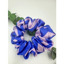Icon Silk Saf Ipek Saç Tokası Orta Boy (Blue Ripple)
