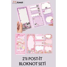 Vox Art Kawaii Sanrio Figürlü 2'li Post-It & Bloknot  16*22 cm