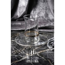 Çay Bardağı Takımı | 6 Kişilik Çay Takımı | Bilezik Desenli Altın ve Gümüş Varaklı Lüks Çay Takımı | Lüks Çay Bardak Seti