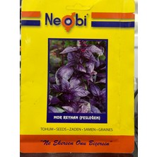 Neobi Reyhan Mor Tohumu (Fesleğen) – 3 gr | Yoğun Aromalı Mor Reyhan Tohumu