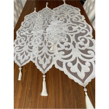 Nurhan Home Collection Sarmaşık Modeli Ekru Renk Salon Takımı 4 Parça