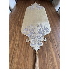 Nurhan Home Collection Taç Modeli Gold Renk Taşlı Masa Runner