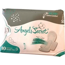 Angels Secret Gündüz Pedi Aktif Oksijen ve Negatif Iyonlu Hijyenik Kadın Pedi Gimdes Sertifikalı %100 Pamuk Yüzey