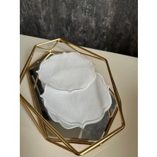 Nurhan Home Collection 2 Adet Etamin Işlemeye Uygun Linen Keten Kumaş Ekru Kahve Yanı Kokteyl Sunum Peçete