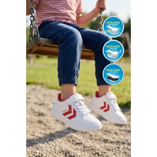 Hummel 900869 Hml Malmo Jr Beyaz-Kırmızı Unisex Çocuk Spor Ayakkabı