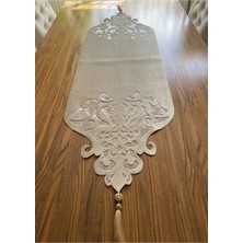 Nurhan Home Collection Taç Modeli Bal Renk Renk Masa Runner