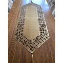 Nurhan Home Collection Trendy Modeli Gold Renk Masa Runner