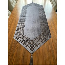 Nurhan Home Collection Trendy Modeli Füme Renk Masa Runner