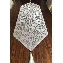 Nurhan Home Collection Yeni Selçuklu Modeli Ekru Renk Masa Runner