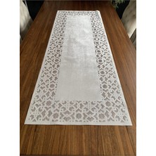 Nurhan Home Collection Dikdörtgen Selçuklu Modeli Ekru Renk Masa Runner