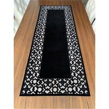Nurhan Home Collection Dikdörtgen Selçuklu Modeli Siyah Renk Masa Runner