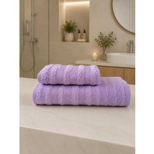 Pamuklu Saç Havlusu 50X90 ve Banyo Havlusu 90X150 Yumuşak Dokulu Emici Saç ve Banyo Havlusu