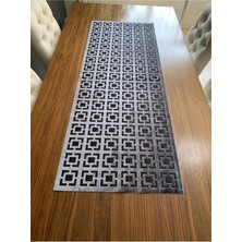 Nurhan Home Collection Enna Modeli Füme Renk Masa Runner