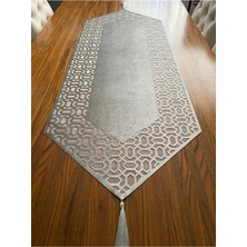 Nurhan Home Collection Trendy Modeli Gümüş Renk Masa Runner