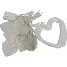 İlanib Ticaret Kalp Şeklinde LED Neon Işık Dekoratif Romantik Oda ve Duvar Lambası