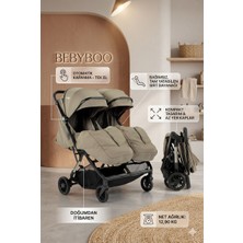Öykü Bebek Dünyası Otomatik Katlanan Az Yer Kaplayan Yan Yana Avangarde Ikiz Bebek Arabası