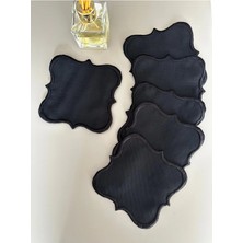 Nurhan Home Collection 6 Adet Geniş Sargılı Nakışlı Kahve Yanı Kokteyl Sunum Peçetesi