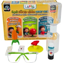 Lapin Eğitim Hizmetleri Üçlü Süper Bilim Deney Seti - Kendin Yap Stem Bilim ve Deney Seti - Dıy Montessori Eğitim - Maker Set