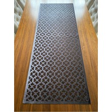 Nurhan Home Collection Hanımeli Modeli Füme Renk Masa Runner
