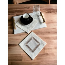 Nurhan Home Collection 2 Adet Kolberli Kahve Yanı Kokteyl Peçetesi