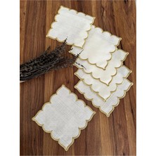Nurhan Home Collection 6 Adet Kubbe Desenli Kokteyl Sunum Peçetesi