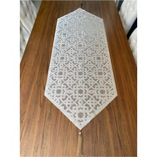 Nurhan Home Collection Yeni Selçuklu Modeli Bal Renk Masa Runner Örtü