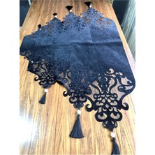 Nurhan Home Collection Taç Modeli Siyah Renk Salon Takımı 4 Parça